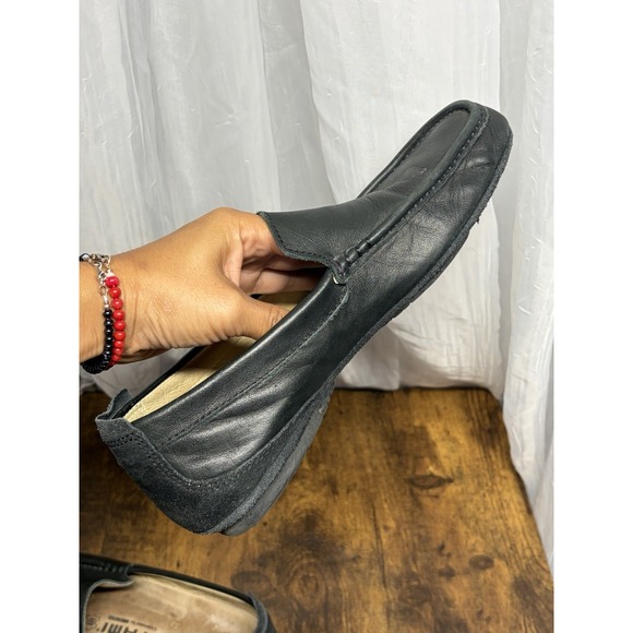 Tatami by Birkenstock Men's 41 Leather Loafers Black Comfort Slip On Moc Toe - Picture 7 of 10